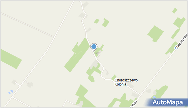 Choroszczewo Kolonia, Choroszczewo Kolonia, mapa Choroszczewo Kolonia