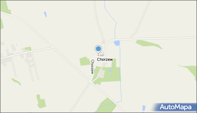 Chorzew gmina Pleszew, Chorzew, mapa Chorzew gmina Pleszew