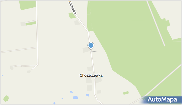Choszczewka gmina Dzierzgowo, Choszczewka, mapa Choszczewka gmina Dzierzgowo