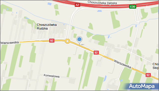 Choszczówka Rudzka, Choszczówka Rudzka, mapa Choszczówka Rudzka