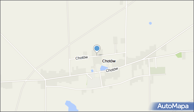 Chotów gmina Mokrsko, Chotów, mapa Chotów gmina Mokrsko