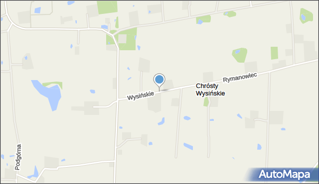 Chrósty Wysińskie, Chrósty Wysińskie, mapa Chrósty Wysińskie