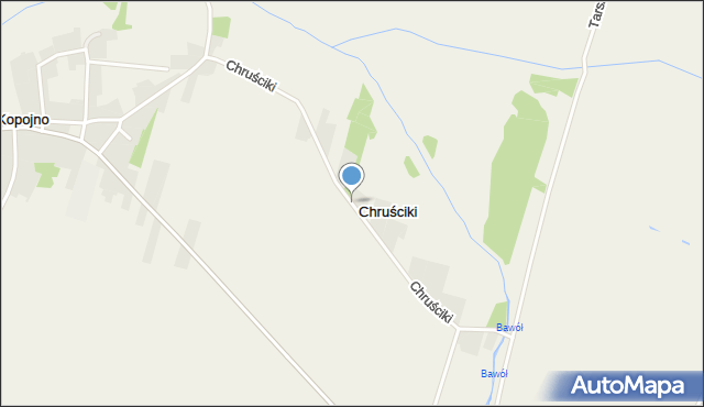 Chruściki, Chruściki, mapa Chruściki