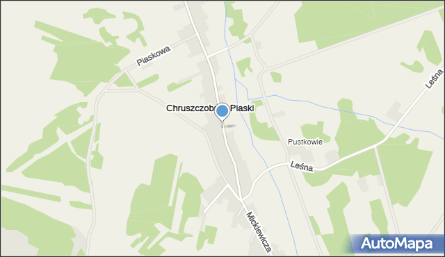 Chruszczobród-Piaski, Chruszczobród-Piaski, mapa Chruszczobród-Piaski