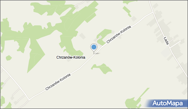 Chrzanów-Kolonia, Chrzanów-Kolonia, mapa Chrzanów-Kolonia