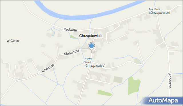 Chrząstowice gmina Brzeźnica, Chrząstowice, mapa Chrząstowice gmina Brzeźnica