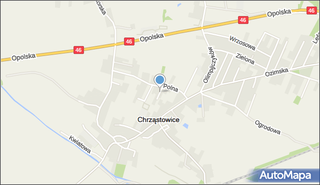 Chrząstowice powiat opolski, Chrząstowice, mapa Chrząstowice powiat opolski