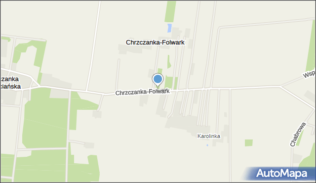 Chrzczanka-Folwark, Chrzczanka-Folwark, mapa Chrzczanka-Folwark