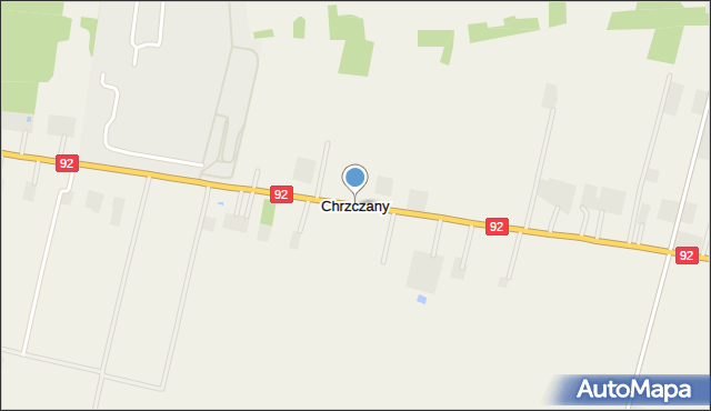 Chrzczany, Chrzczany, mapa Chrzczany