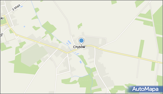 Chybów, Chybów, mapa Chybów