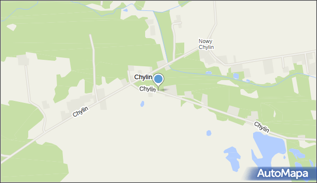 Chylin gmina Mała Wieś, Chylin, mapa Chylin gmina Mała Wieś