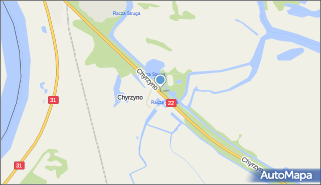 Chyrzyno, Chyrzyno, mapa Chyrzyno