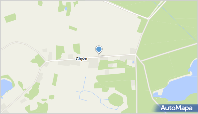 Chyże gmina Bierzwnik, Chyże, mapa Chyże gmina Bierzwnik