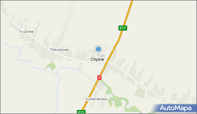 Chyżne, Chyżne, mapa Chyżne