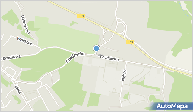 Czarnków, Chodzieska, mapa Czarnków