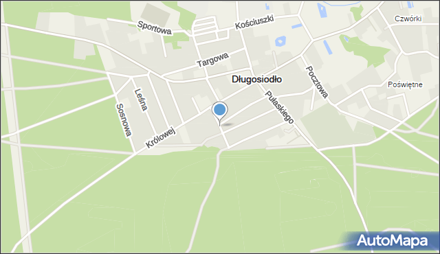 Długosiodło, Chomicza Bolesława, mapa Długosiodło