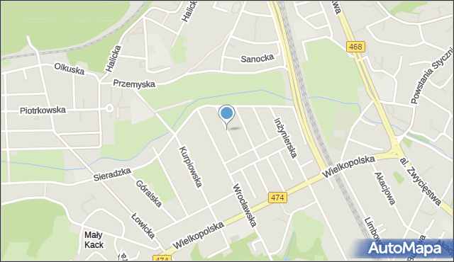 Gdynia, Chorzowska, mapa Gdyni