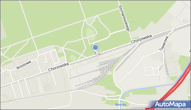 Gliwice, Chorzowska, mapa Gliwic