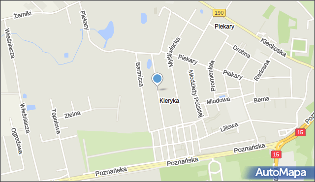 Gniezno, Chłopska, mapa Gniezna