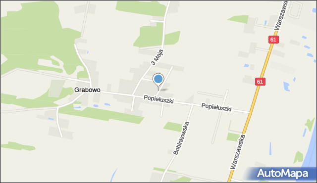 Grabowo gmina Olszewo-Borki, Chabrowa, mapa Grabowo gmina Olszewo-Borki