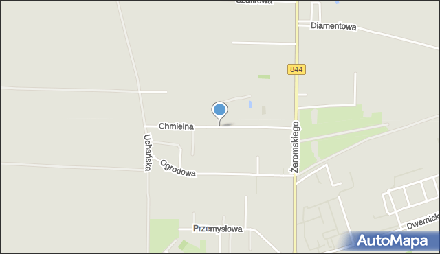 Hrubieszów, Chmielna, mapa Hrubieszów