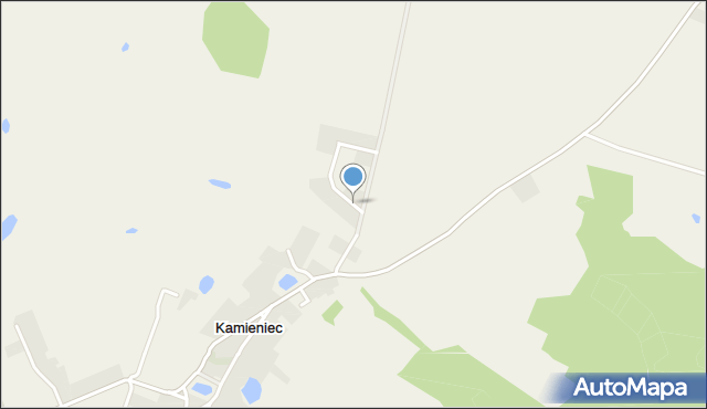 Kamieniec gmina Kołbaskowo, Chabrowa, mapa Kamieniec gmina Kołbaskowo
