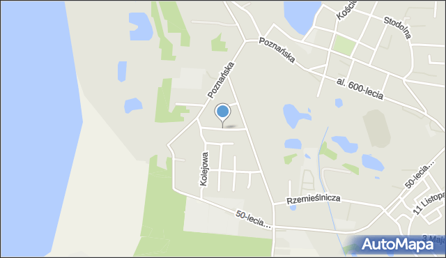 Kleczew, Chopina Fryderyka, mapa Kleczew