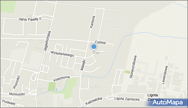 Kluczbork, Chełmońskiego, mapa Kluczbork