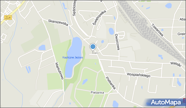 Kościerzyna, Chełmońskiego Józefa, mapa Kościerzyna