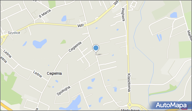 Kościerzyna, Chojnicka, mapa Kościerzyna