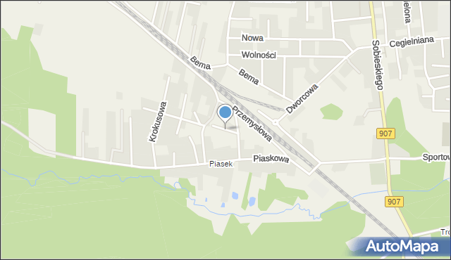 Koszęcin powiat lubliniecki, Chabrowa, mapa Koszęcin powiat lubliniecki