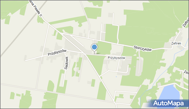 Kroczyce, Chabrów, mapa Kroczyce