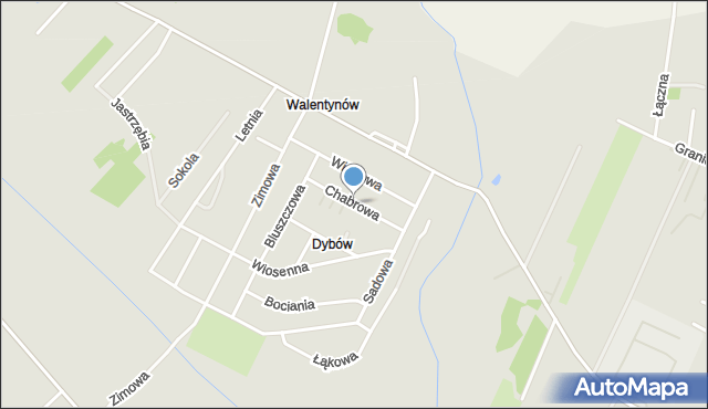 Kutno, Chabrowa, mapa Kutno