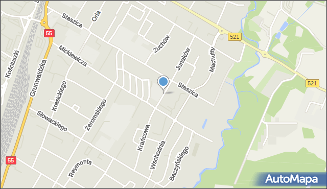 Kwidzyn, Chłodna, mapa Kwidzyn