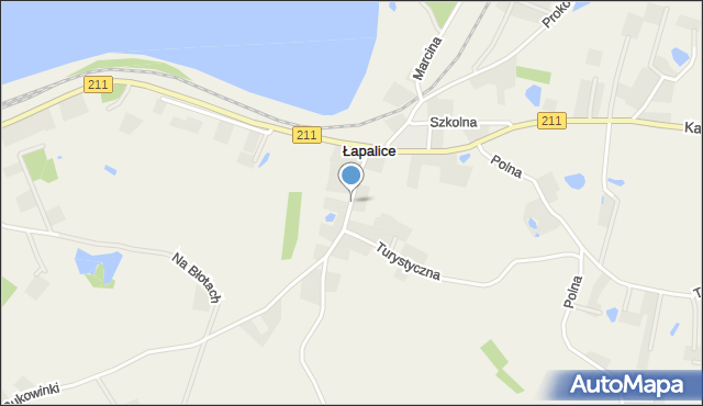Łapalice, Chmieleńska, mapa Łapalice