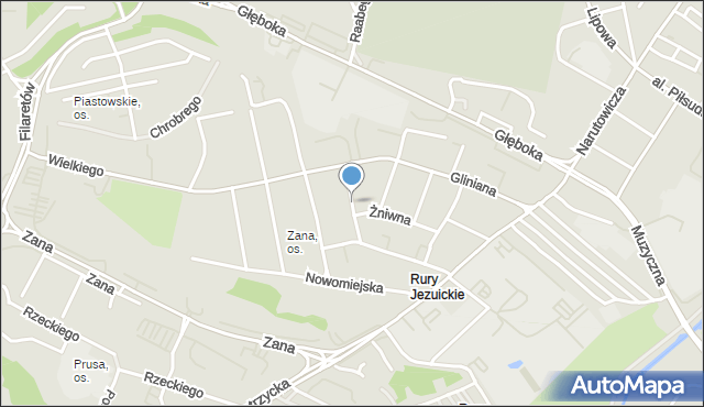 Lublin, Chmielewskiego Gracjana, mapa Lublina