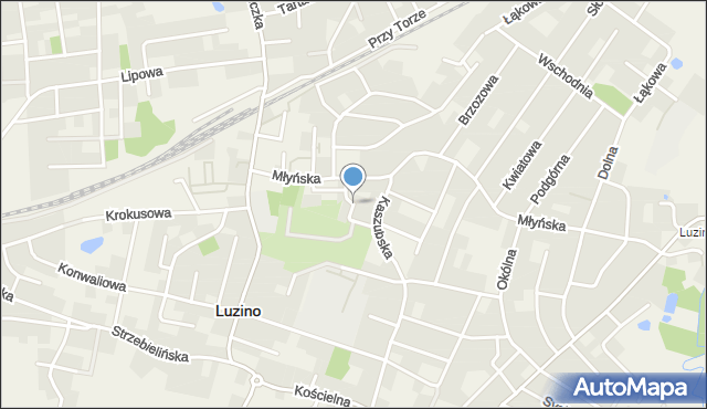 Luzino, Chopina Fryderyka, mapa Luzino