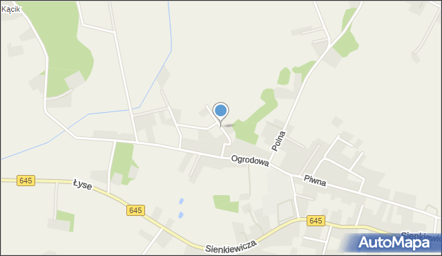 Łyse powiat ostrołęcki, Chabrowa, mapa Łyse powiat ostrołęcki