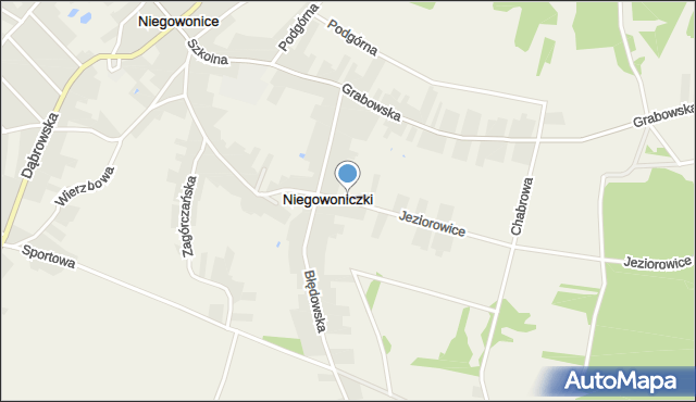 Niegowoniczki, Chechelska, mapa Niegowoniczki