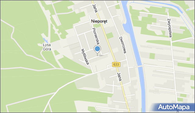 Nieporęt, Chłodna, mapa Nieporęt