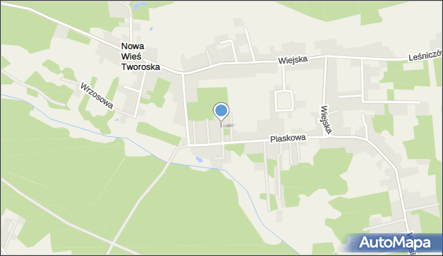 Nowa Wieś Tworoska, Chabrowa, mapa Nowa Wieś Tworoska