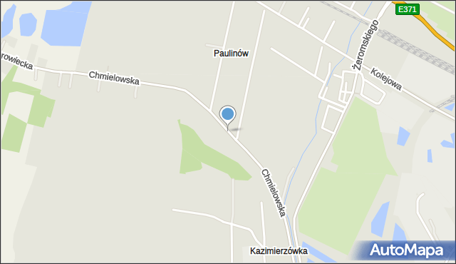 Ostrowiec Świętokrzyski, Chmielowska, mapa Ostrowiec Świętokrzyski