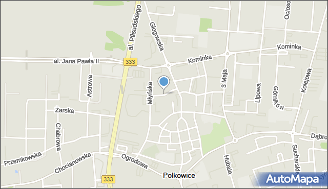 Polkowice, Chełmońskiego Józefa, mapa Polkowice