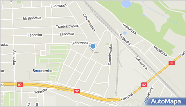 Poznań, Chodzieska, mapa Poznania