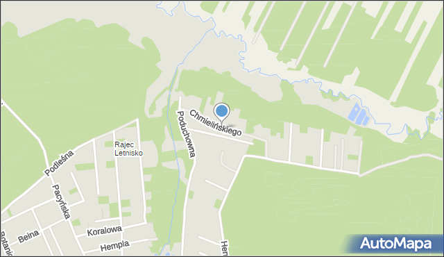 Radom, Chmielińskiego Zygmunta Adama, mapa Radomia