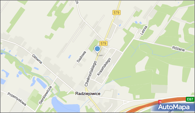 Radziejowice, Chełmońskiego Józefa, mapa Radziejowice