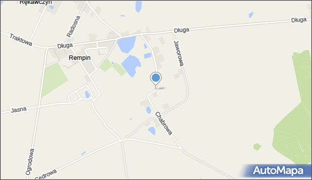 Rempin, Chabrowa, mapa Rempin
