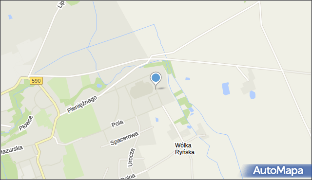 Reszel, Chopina Fryderyka, mapa Reszel