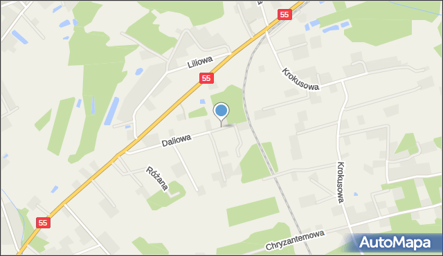 Ruda gmina Grudziądz, Chabrowa, mapa Ruda gmina Grudziądz