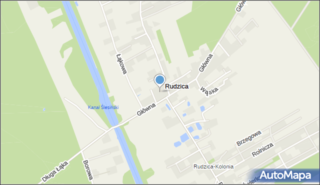 Rudzica gmina Kramsk, Chabrowa, mapa Rudzica gmina Kramsk